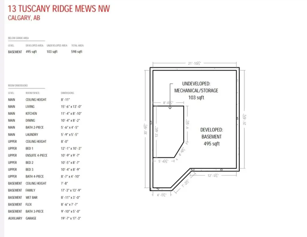 13 Tuscany Ridge Mews NW Calgary AB T3L 3B7