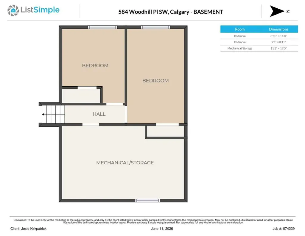 584 Woodhill Place SW Calgary AB T2W 3L5