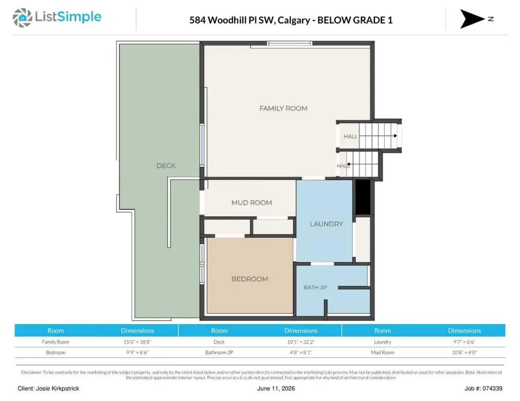 584 Woodhill Place SW Calgary AB T2W 3L5
