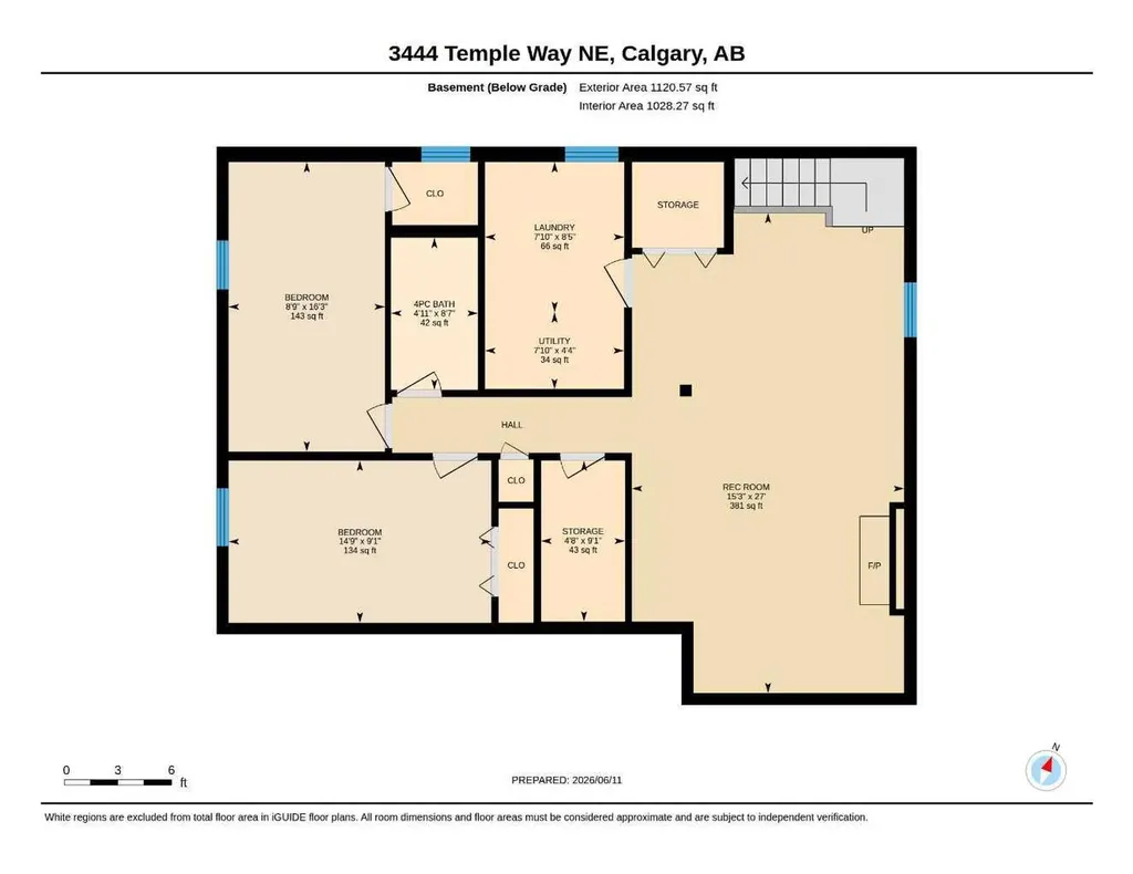 3444 Temple Way NE Calgary AB T1Y 3B7