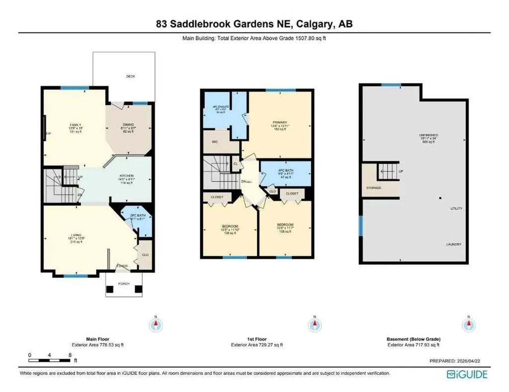 83 Saddlebrook Gardens NE Calgary AB T3J 5M5