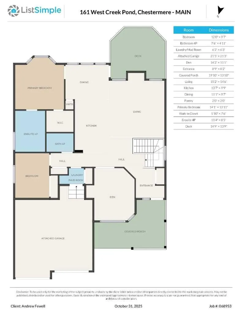 161 West Creek Pond Chestermere AB T1X 1H4