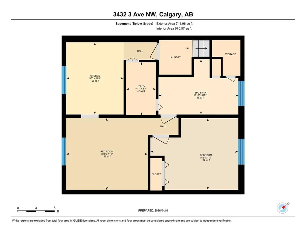 3432 3 Avenue NW Calgary AB T2N 0M3