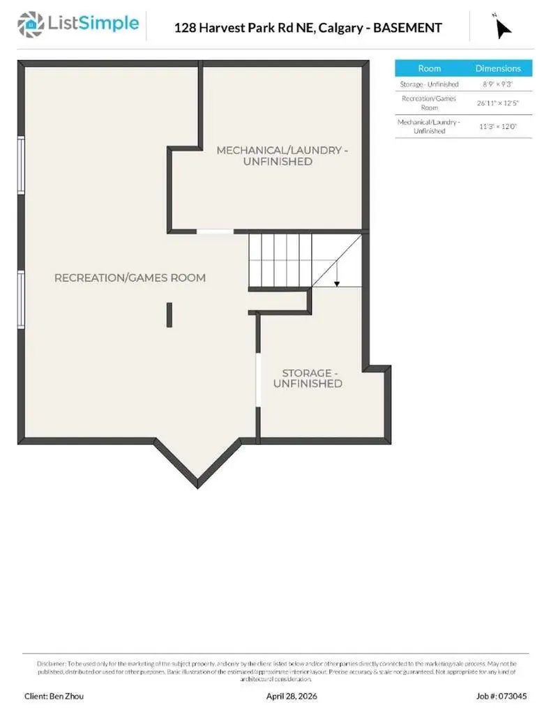 128 Harvest Park Road NE Calgary AB T3K 4H9
