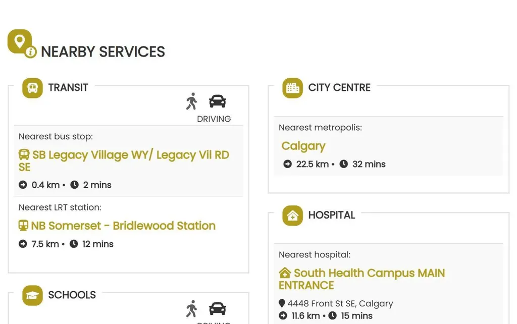 151 Legacy Main Street SE Calgary AB T2X 4A4
