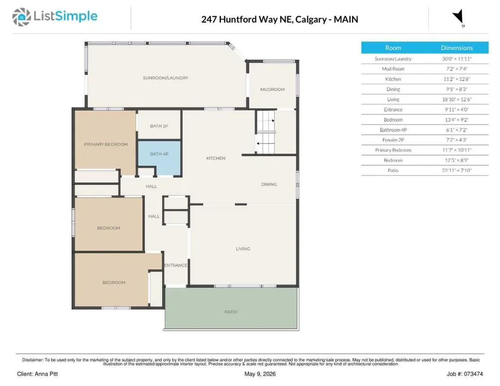247 Huntford Way NE Calgary AB T2K 3Z9