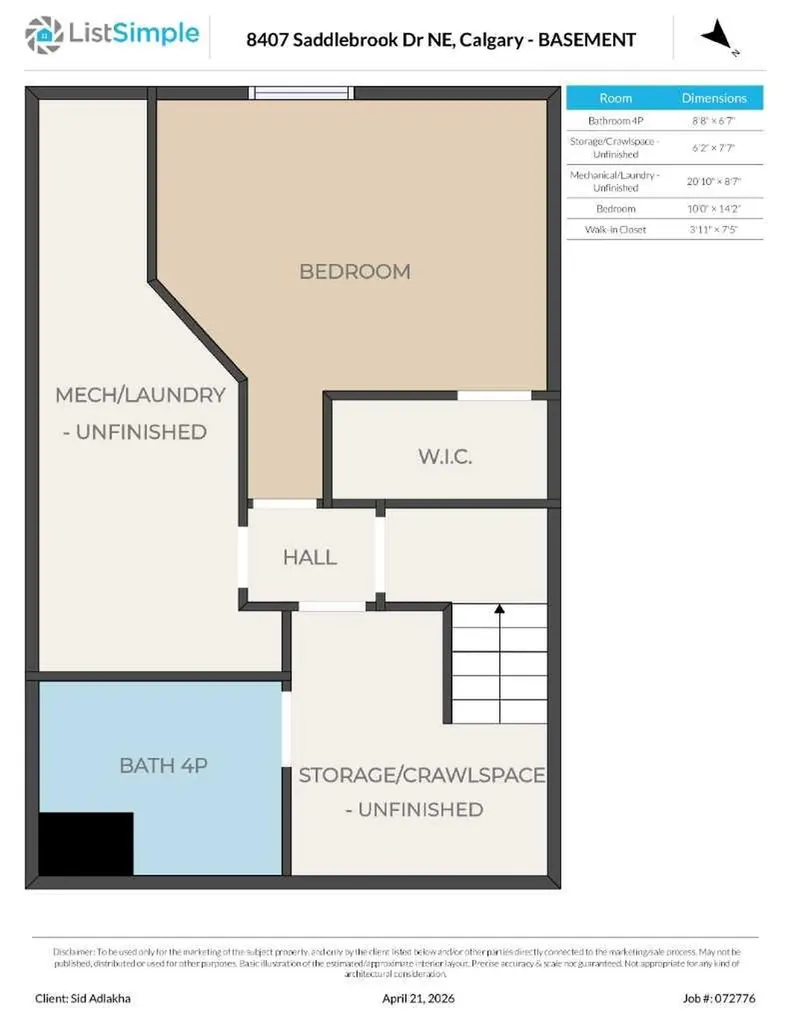 8407 Saddlebrook Drive NE Calgary AB T3J0P9