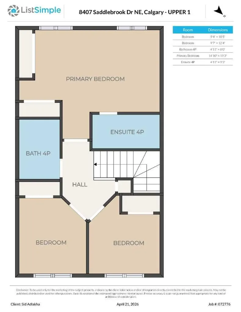 8407 Saddlebrook Drive NE Calgary AB T3J0P9
