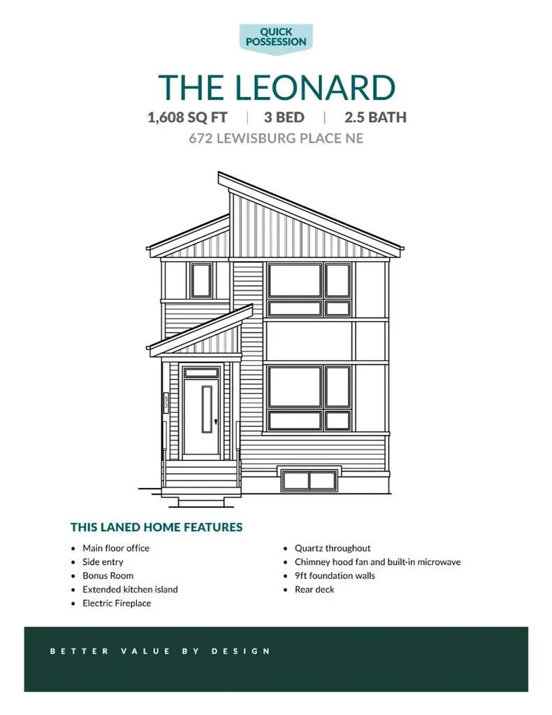 672 Lewisburg Place NE Calgary AB T3P 3A1
