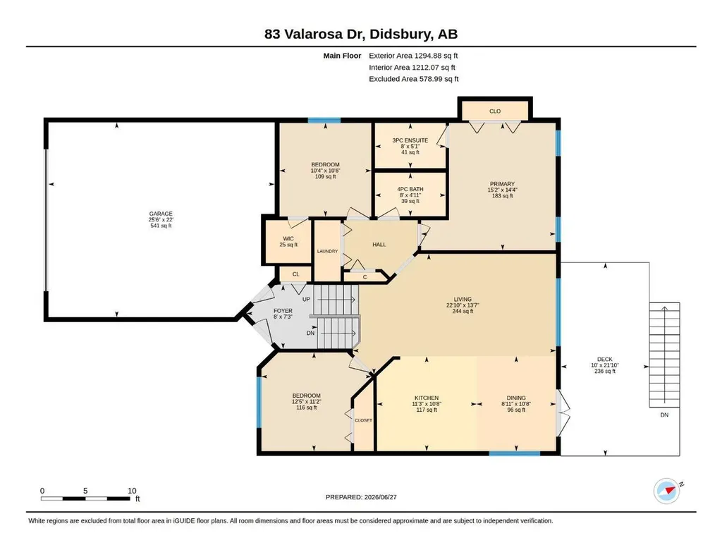 83 Valarosa Drive Didsbury AB T0H 0W0