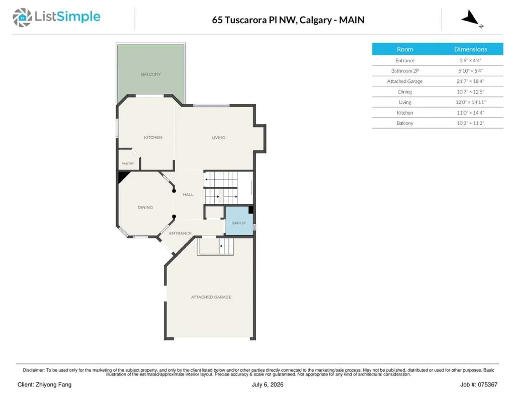 65 Tuscarora Place NW Calgary AB T3L2G1