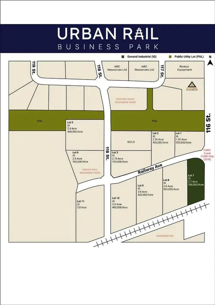 Lot 7 Railway Avenue Grande Prairie AB T8W 0C7