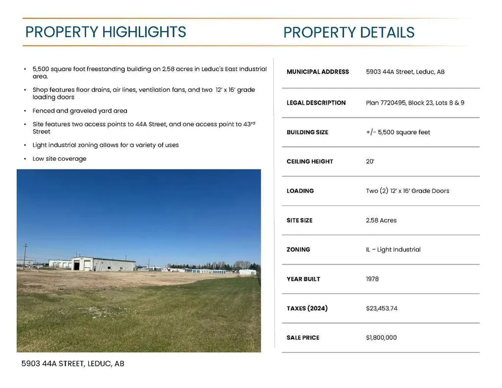 5903 44a Street Leduc AB T9E 7B8