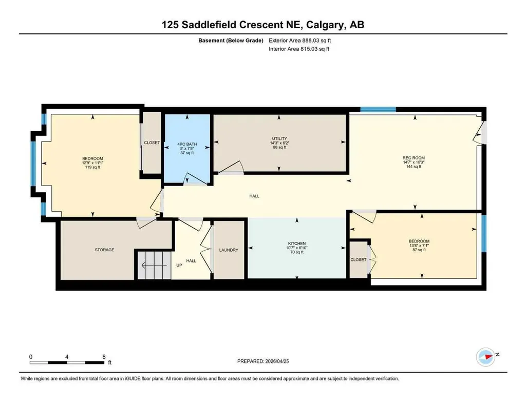 125 Saddlefield Crescent NE Calgary AB T3J 4Z8