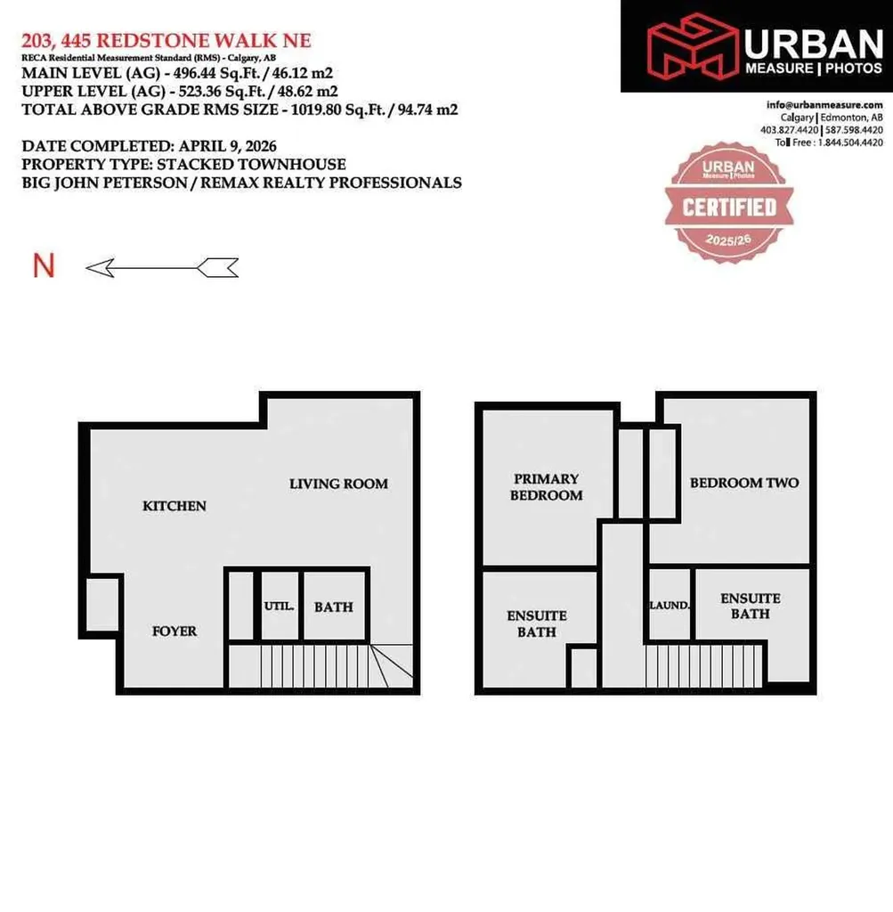 445 Redstone Walk NE Calgary AB T3N 1M5