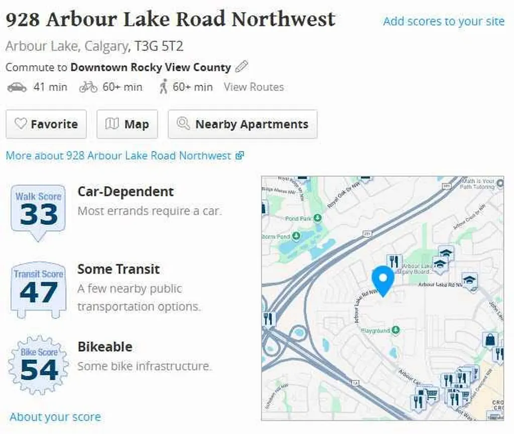 928 Arbour Lake Road NW Calgary AB T3G 5T2