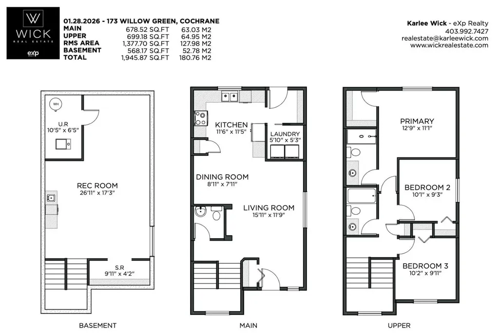 173 Willow Green Cochrane AB T4C 0Y9