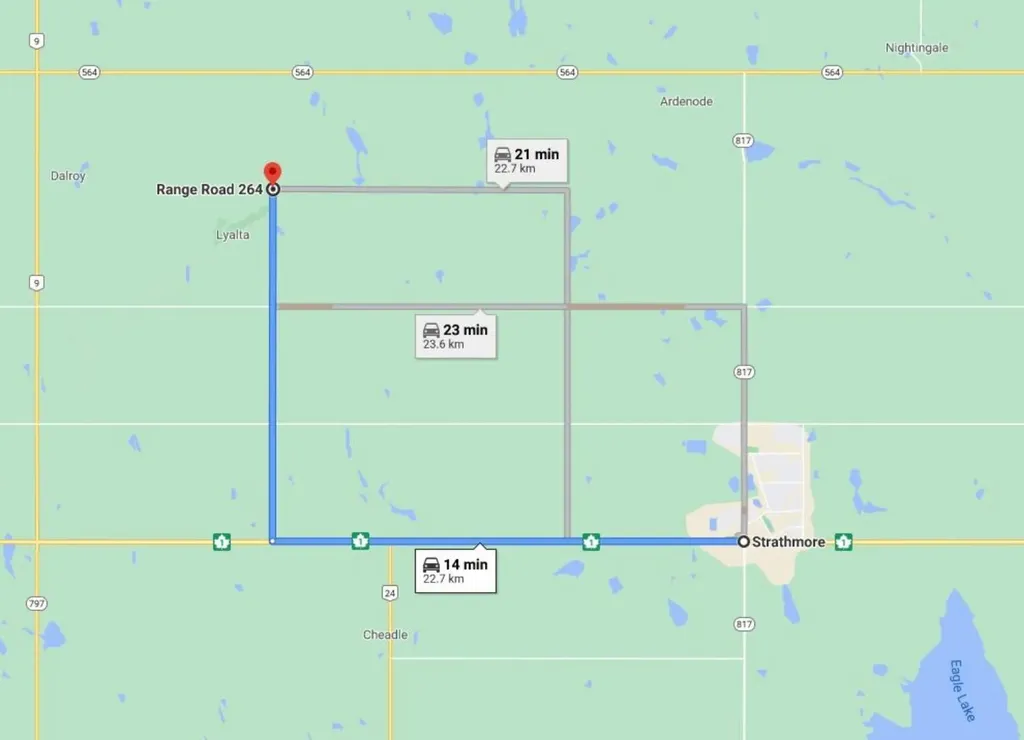 W4R26T25S16QNW Range Road 264 Range Rural Wheatland County AB T0L 0Y0