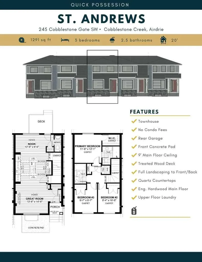 245 Cobblestone Gate SW Airdrie AB T4B 4Z9