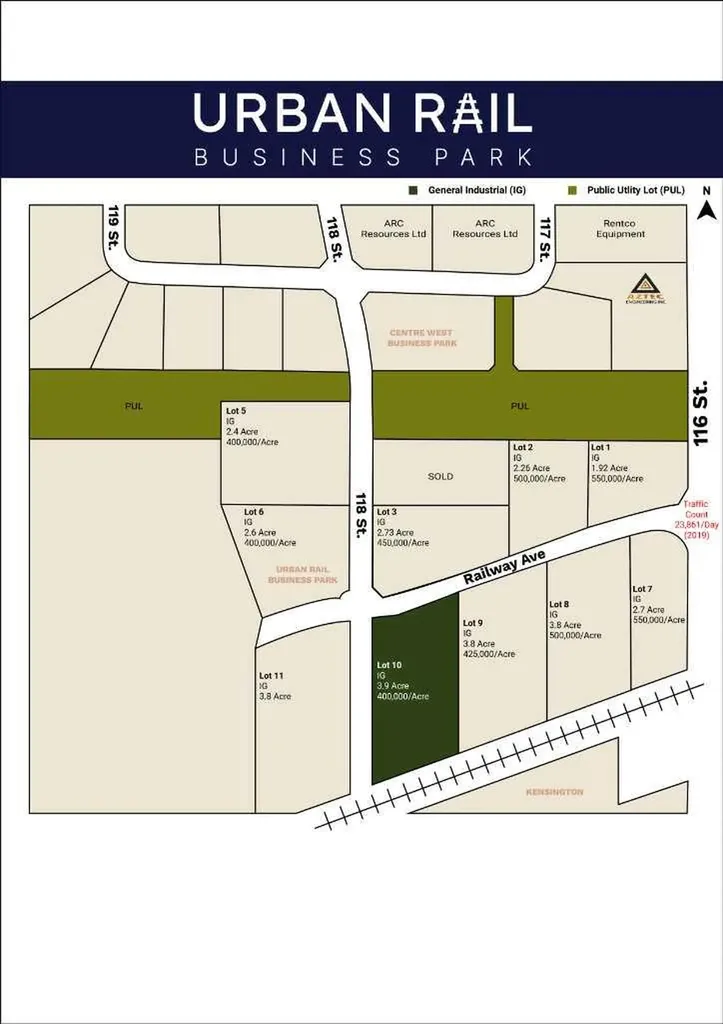 Lot 10 Railway Avenue Grande Prairie AB T8W 0C7