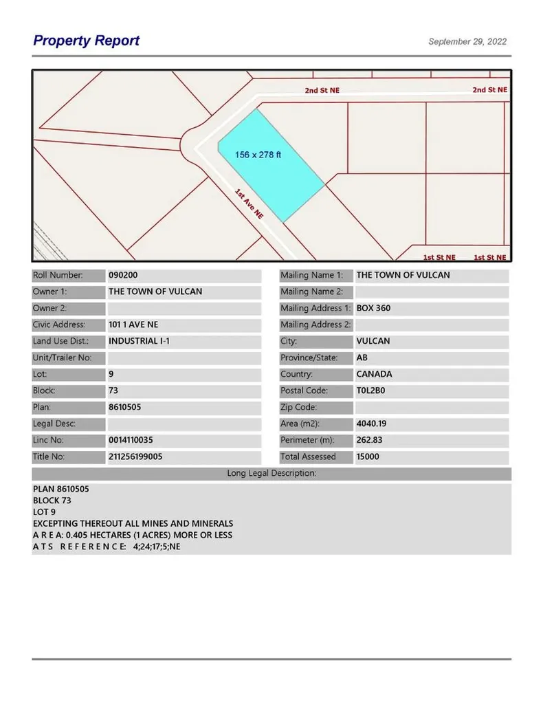 101 1 Avenue NE Vulcan AB T0L 2B0