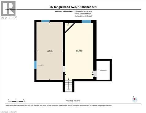 85 Tanglewood Avenue Kitchener ON N2B 1S5