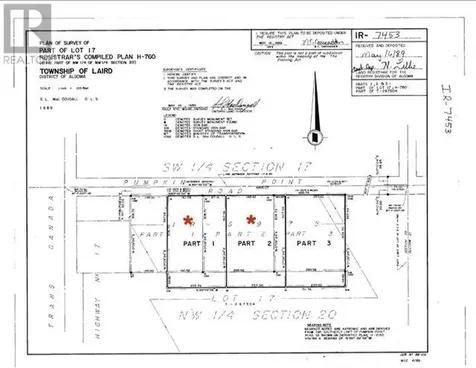 Part 1 Pt Lt 17 Pumpkin Point Rd E|laird Township Echo Bay ON P0S 1C0