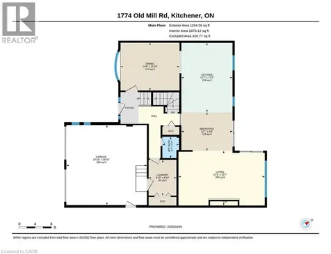 1774 Old Mill Road Kitchener ON N2P 1Z5