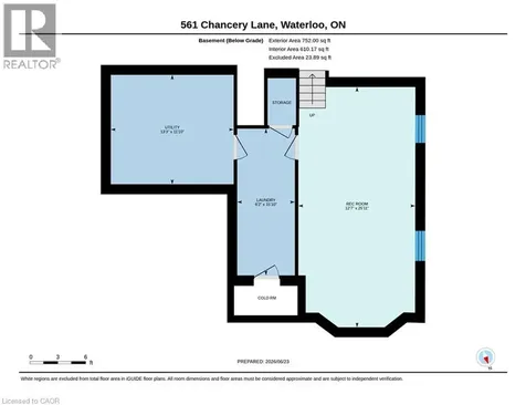 561 Chancery Lane Waterloo ON N2T 2N5