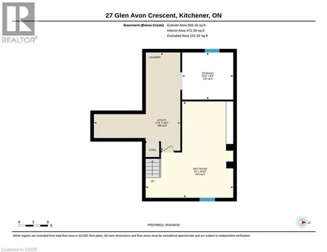 27 Glen Avon Crescent Kitchener ON N2N 1C2