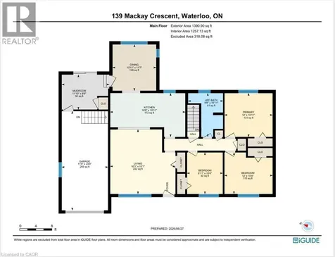 139 Mackay Crescent Waterloo ON N2J 3K1