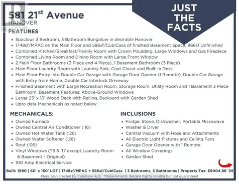 581 21st Avenue Hanover ON N4N 3H2
