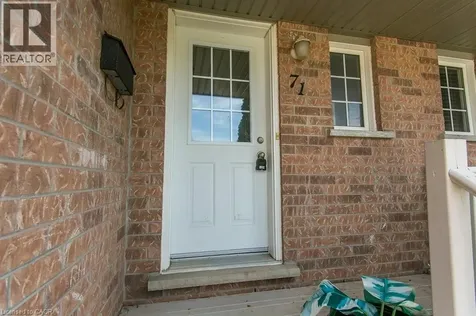 71 Foxglove Crescent Kitchener ON N2E 3Y8
