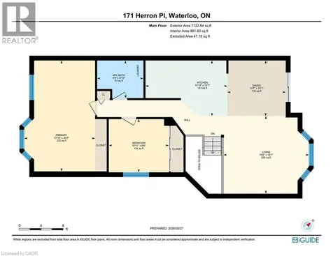 171 Herron Place Waterloo ON N2T 1H2