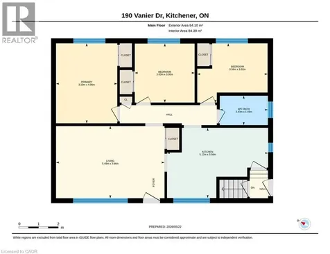 190 Vanier Drive Kitchener ON N2C 1J7