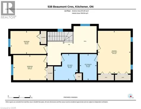 538 Beaumont Crescent Kitchener ON N2A 0A9