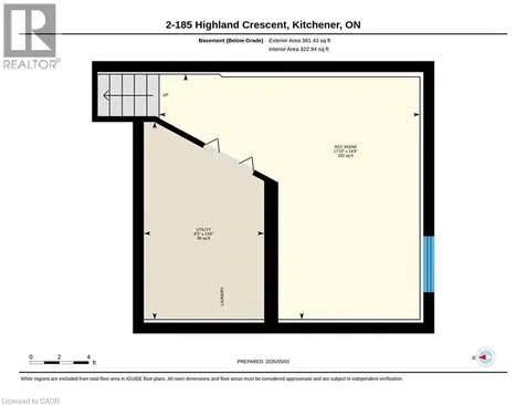 185 Highland Crescent Kitchener ON N2M 5P8