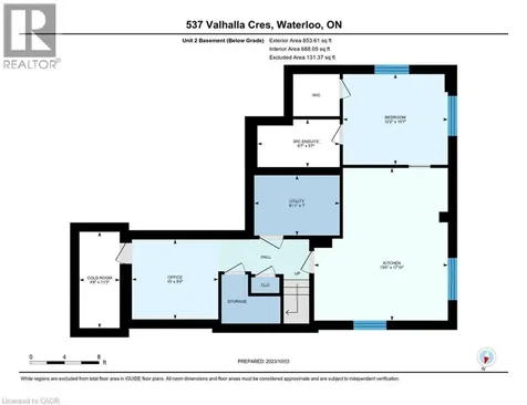 537 Valhalla Crescent Waterloo ON N2T 2J7