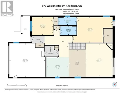 179 Westchester Drive West Kitchener ON N2B 3M8