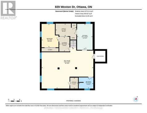 839 Weston Drive Ottawa ON K1G 1W5