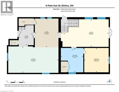 9 Park Avenue West Elmira ON N3B 1K9