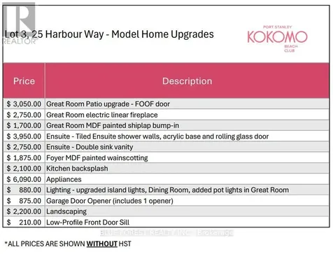 25 Harbour Way Central Elgin ON N5L 1C5