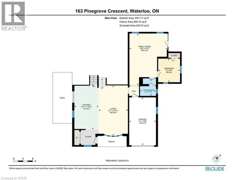 163 Pinegrove Crescent Waterloo ON N2L 4T9