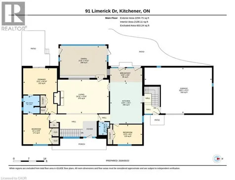 91 Limerick Drive Kitchener ON N2P 2G9