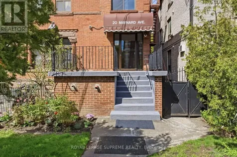 20 Maynard Avenue Toronto (south Parkdale) ON M6K 2Z9