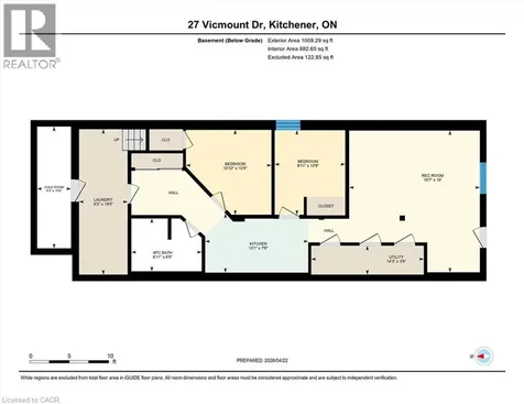 27 Vicmount Drive Kitchener ON N2M 2A2