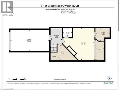 464 Beechwood Place Waterloo ON N2T 1Z2