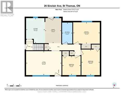 26 Sinclair Avenue St. Thomas ON N5R 3A8