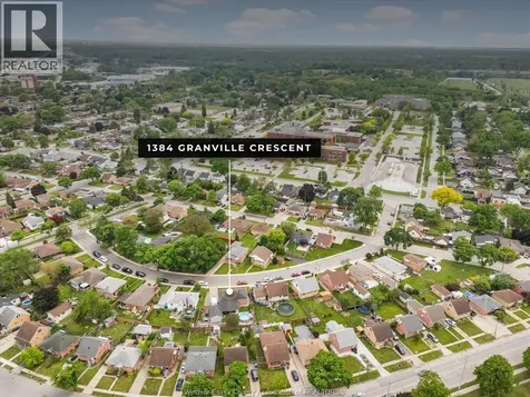 1384 Granville Crescent Windsor ON N9C 3N8