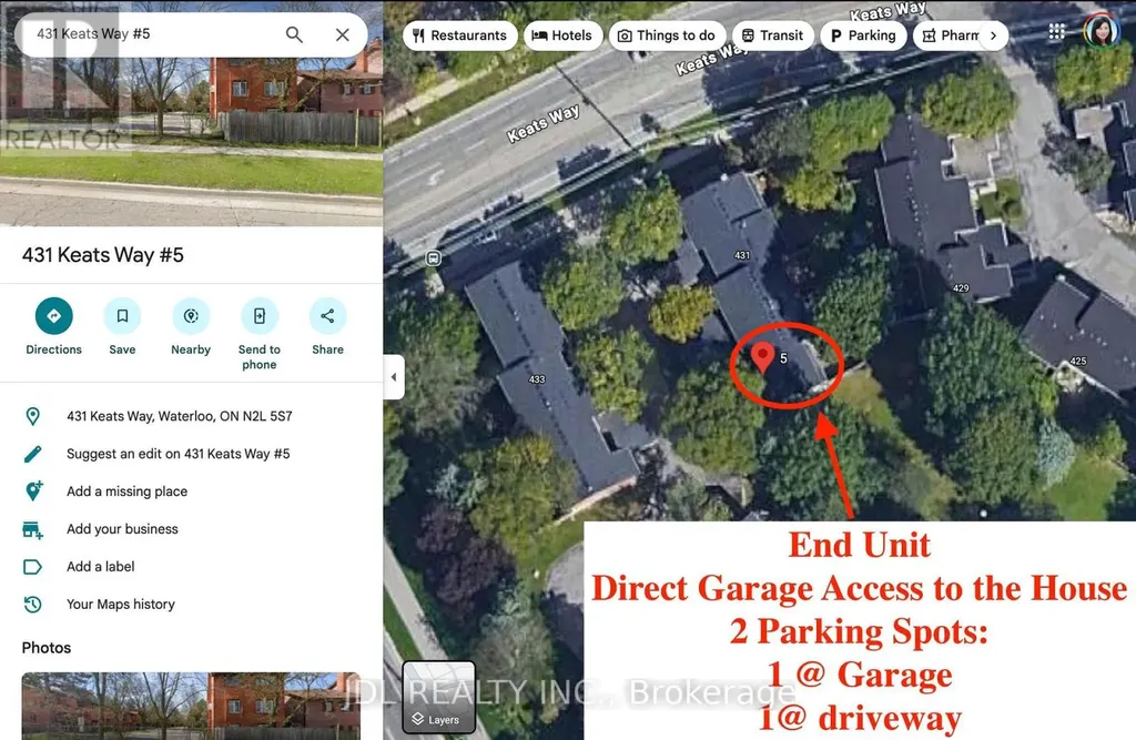 431 Keats Way Waterloo ON N2L 5S7